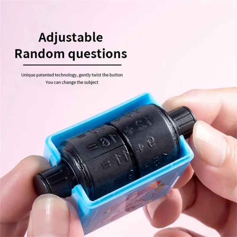 1~10PCS Students Addition Subtraction Scroll Stamp Primary School Children Practice Questions Preschool Mathematics Exercise