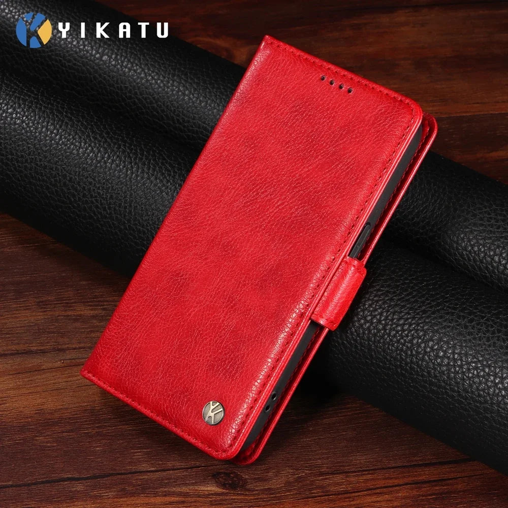 Magnetic Leather Wallet Case for Vivo Y400 V60 V50 V40 SE V30 V30E V29 V29E V27 Lite Pro 4G 5G Luxury Prenium Case Phone Cover