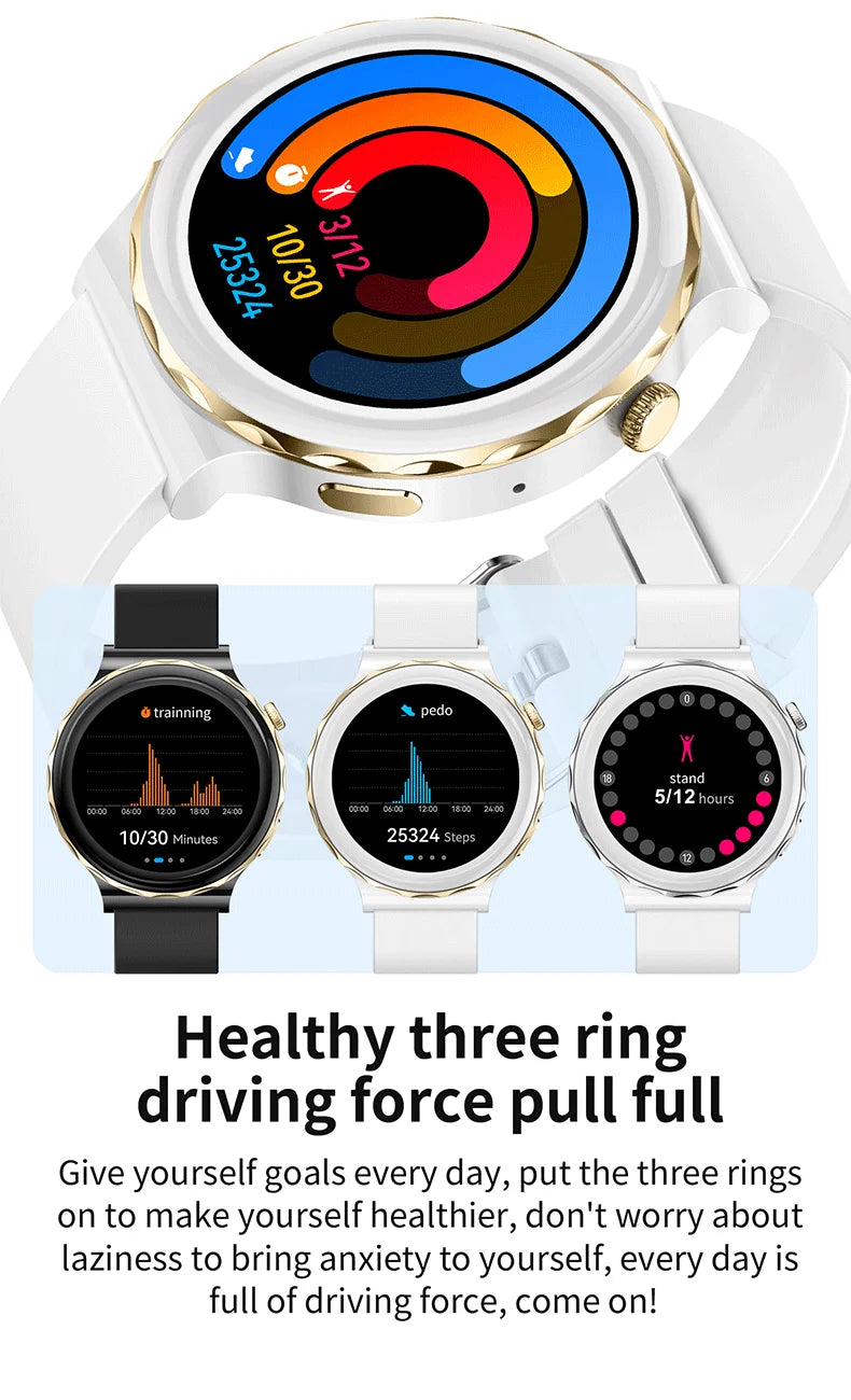 Smart Watch 2024 For Women AMOLED HD Screen Bluetooth Call IP68 Waterproof Sport SmartWatch Female Male For Xiaomi Android IOS