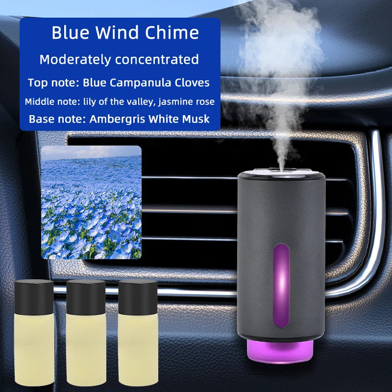 Smart Car Air Aromatherapy Diffuser Fragrance Car Air Fresheners With Three Adjustable Humidifier Essential Oil Diffuser