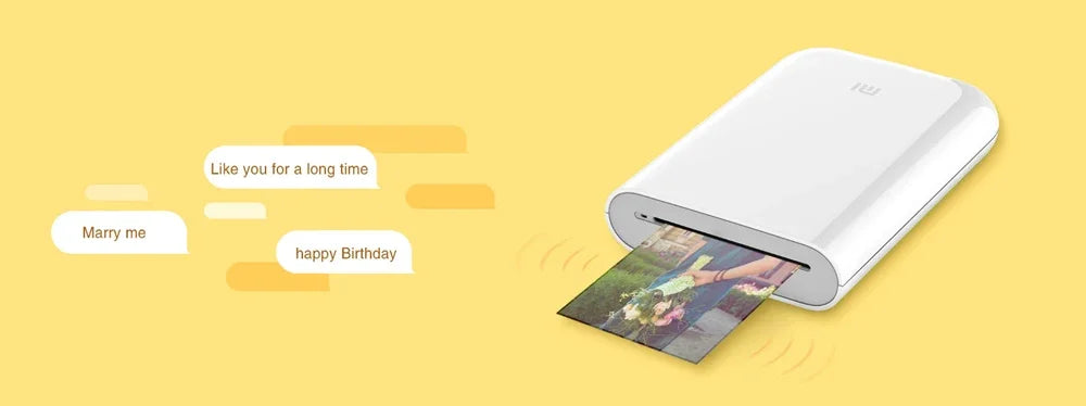 Xiaomi Mini Photo Printer Portable Bluetooth 5.0 ZINK Inkless Technology Multifuncion AR Video Printing Global Version Original