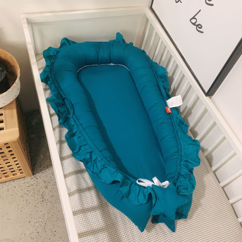 88*50*15cm Cotton Cribs Removable Sleeping Nest for Baby Bed Crib with Pillow Infant Toddler Cradle Mattress Newborn Gift