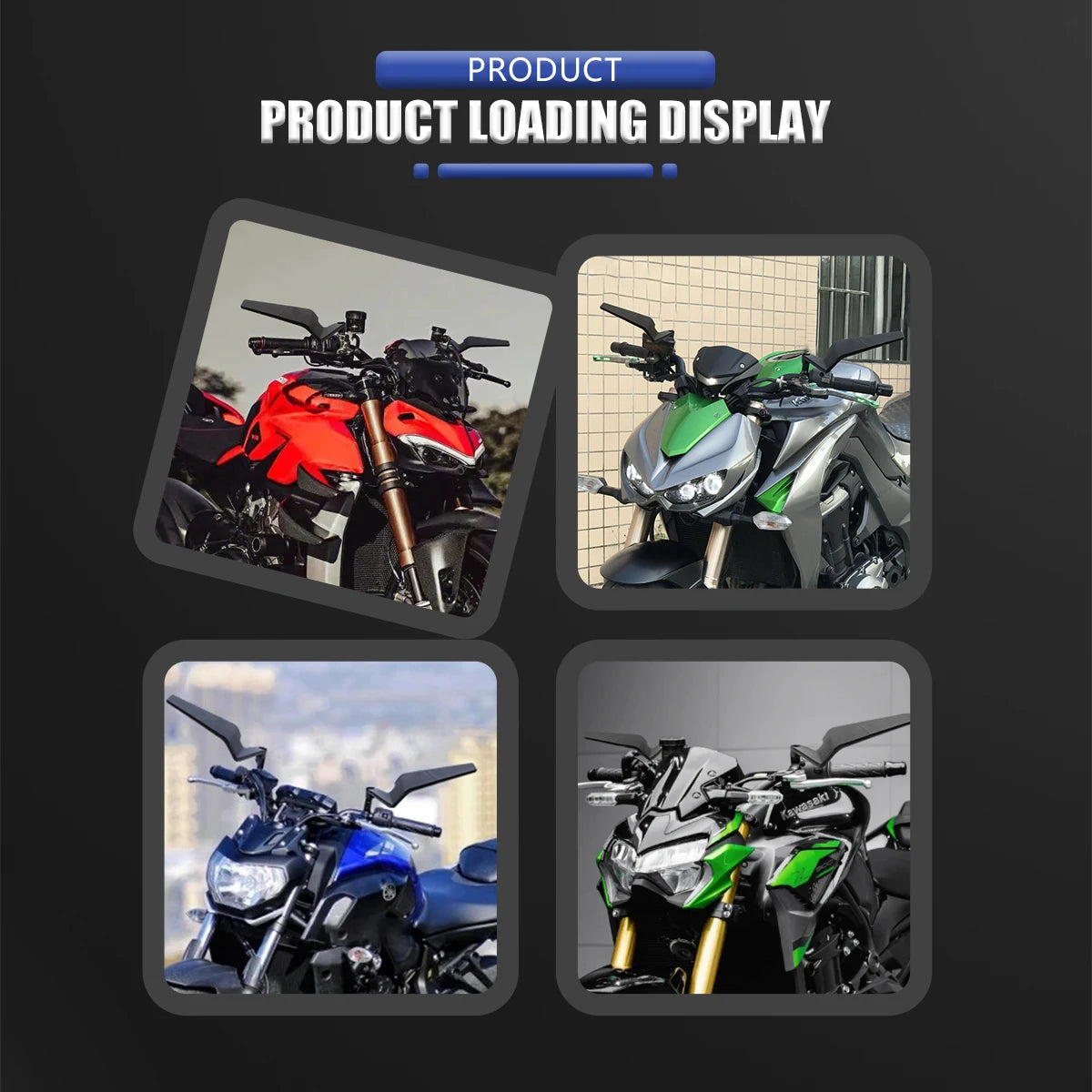 Motorcycle Mirrors Wind Wing Side Rearview Rotate Adjustable Mirrors For Honda YAMAHA MT07 BMW KTM Kawasaki DUKE Accessories