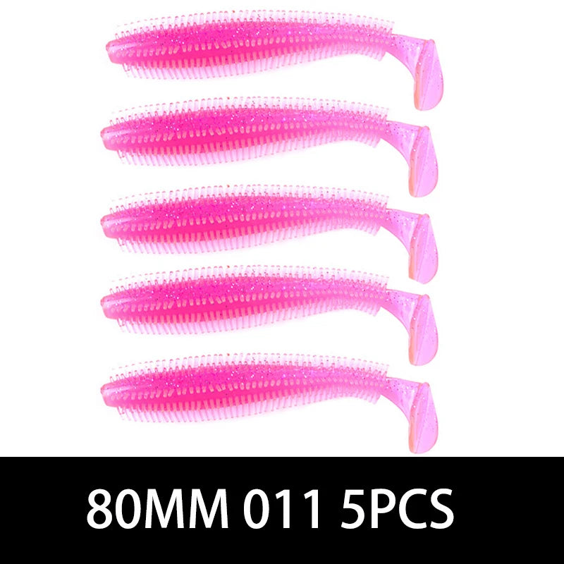 Silicone Soft Bait Fishing lure With Particles Fishing Bait 80MM120MM Pike Perch Fishing Artificial Bait Simulation Bait рыбалка