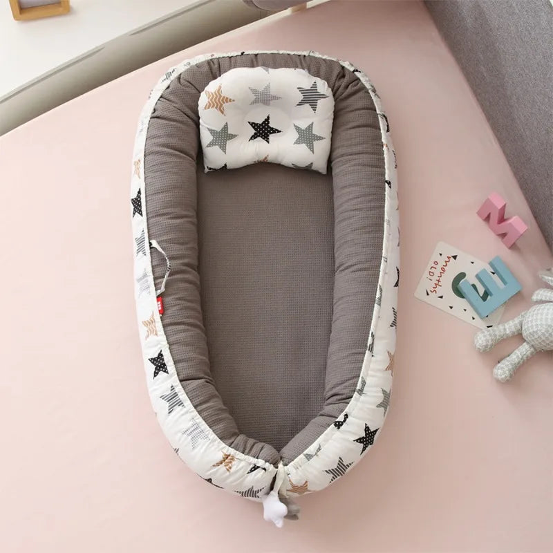 2025 Breathable Detachable and Washable Portable Baby Bassinet - Bionic Travel Crib