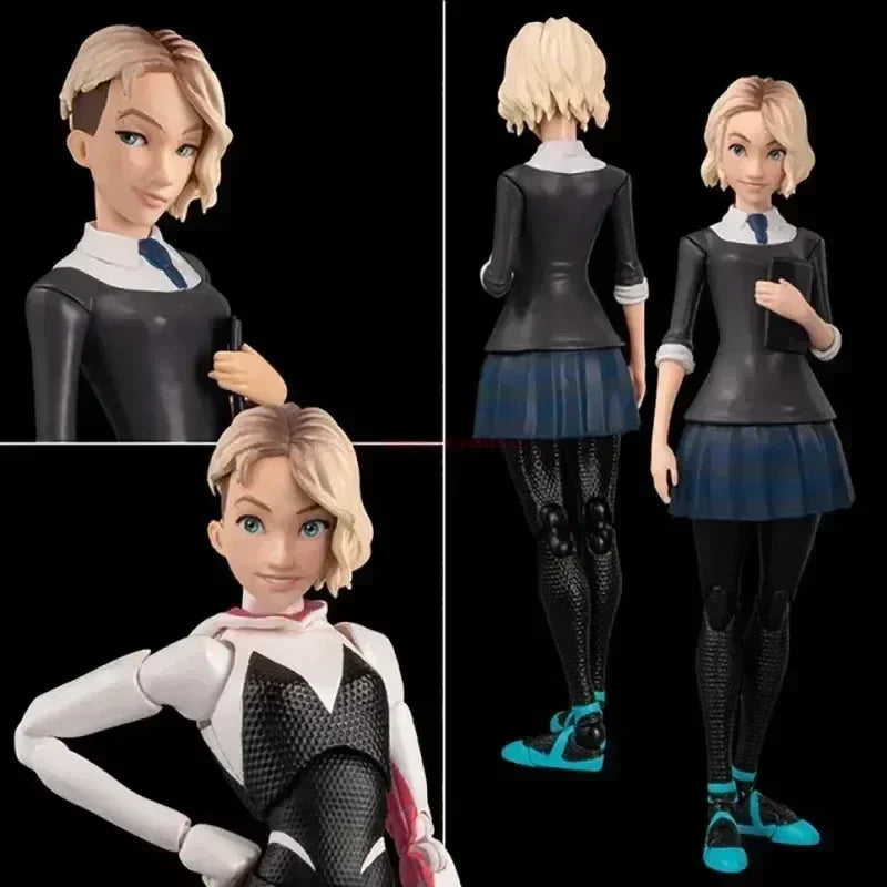 2024 Spiderman Gwen Peter Action Figure Anime Spider-verse Collection Sentinel Miles Morales Figures Christmas Toys Gifts