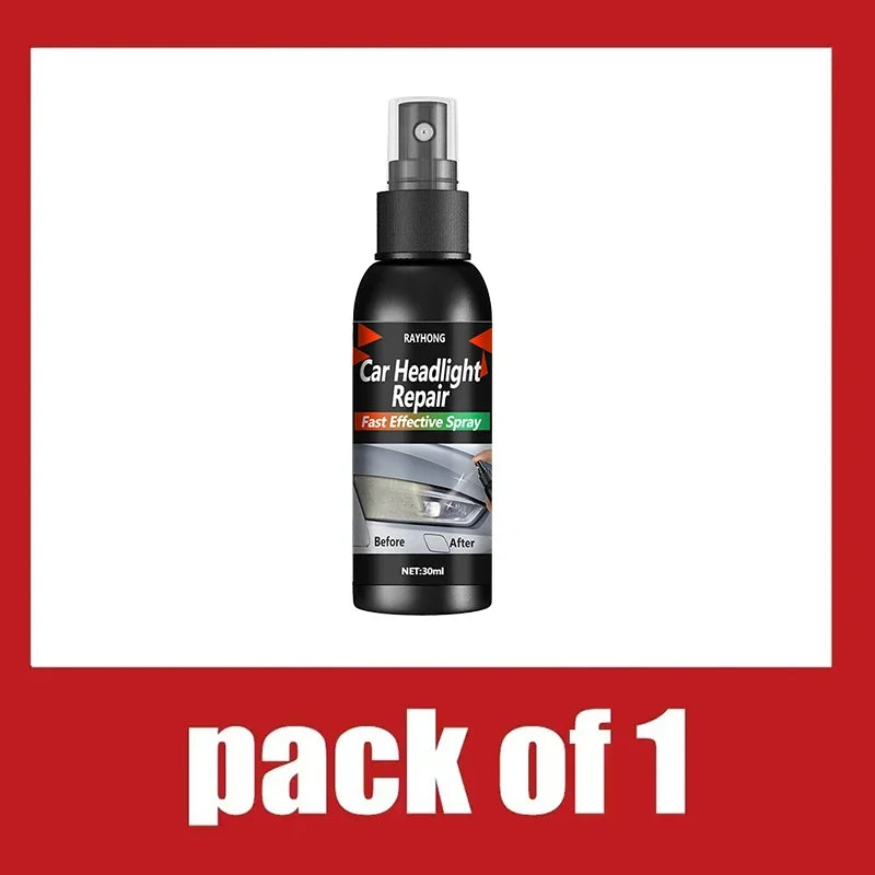 Car Headlight Restoration Polishing Kits Headlamp Scratch Remover Repair Cleaning Paste Remove Oxidation Headlight Polish Liquid