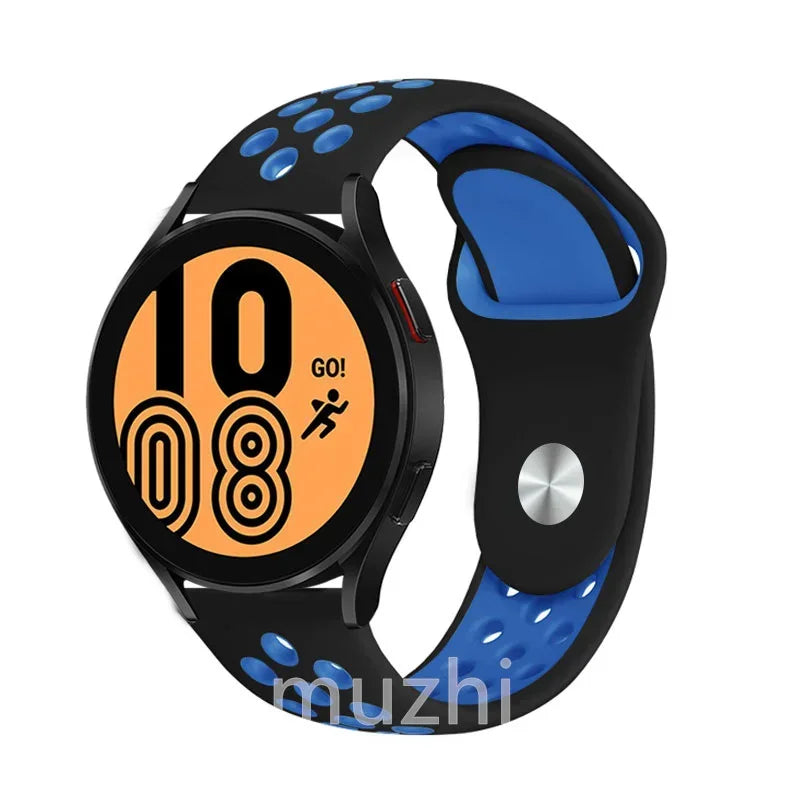 22mm 20mm watch Band for Samsung Galaxy Watch 7-6-5-pro-4-Classic/active 2 Silicone sport bracelet Huawei GT 4-3-2e-pro strap