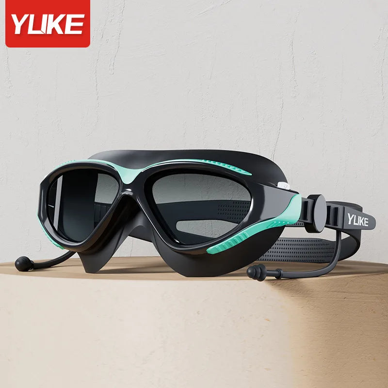 Adult Swimming Goggles Anti Fog Waterproof UV Protection Wide View Swim Glasses for Men Women Professional