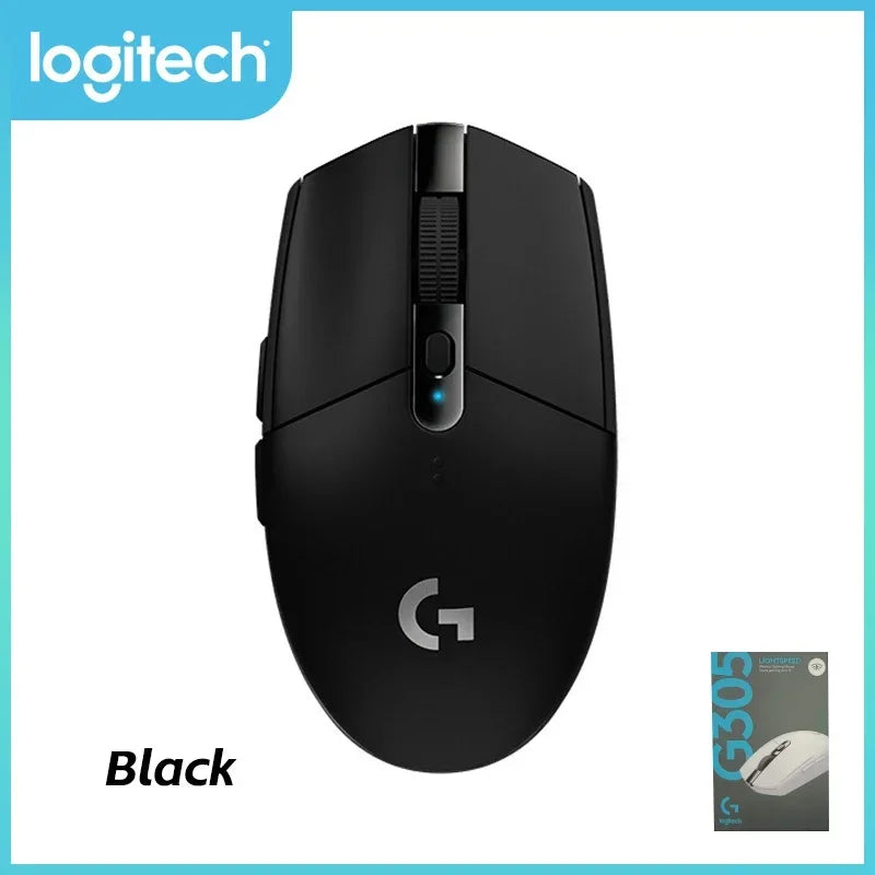 Logitech G304/G305 LIGHTSPEED Wireless Lightweight Gaming Mouse For FPS/MOBA/MMO/RPG/CS2- HERO Sensor 12K DPI, 6 Programmable