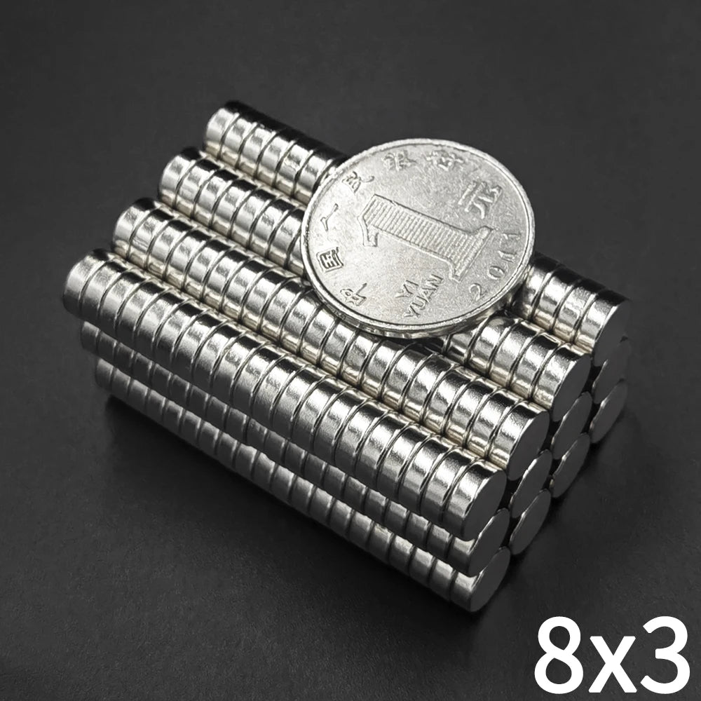 6x2 6x3 8x2 8x3 mm Super Strong Round Disc Shape Rare Earth Neodymium Magnets Fridge magnetic blocks Circular Powerful iman DISC