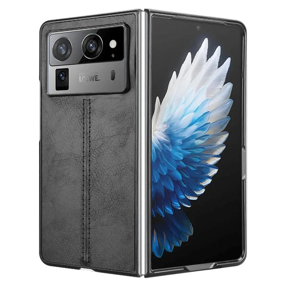 For Tecno Phantom V Fold 2 Case Luxury Leather Skin Texture Ultra Thin Slim Back Cover For Tecno Phantom V Fold2 Phone Cases