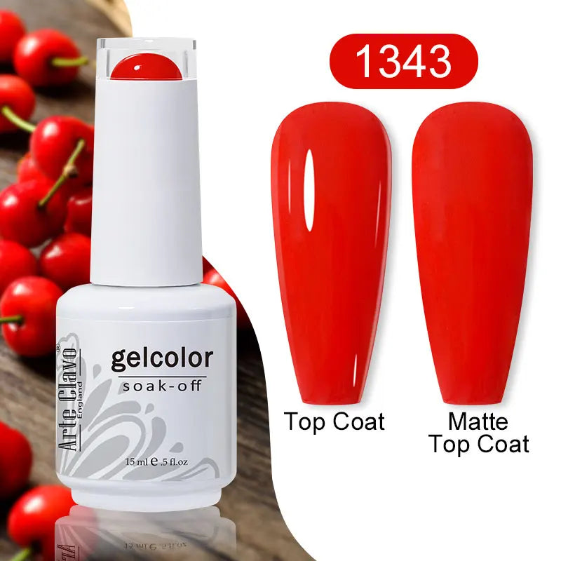 Arte Clavo 15ml Gel Polish Hybrid Varnishes 179 Colors Nails Art For Manicure Soak Off UV Need Top Base Primer Gel Nail Polish