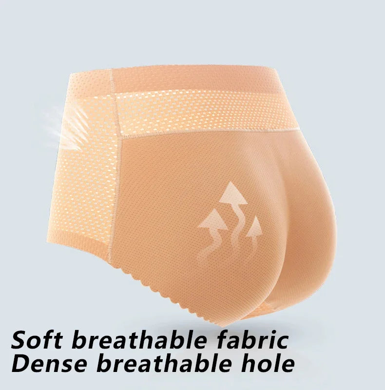 YBFDO Breathable Waist Hip Butt Pads Enhancer Shaper Push Up Panties Seamless Underwear Women Breathable Butt Lifter Underwear