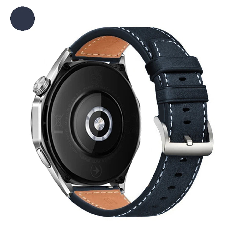 20mm 22mm Strap For Samsung Galaxy watch 7/6/4/5 pro/classic/gear s3/active 2 Soft Leather Wristband for Huawei GT 5 4 3 2 Band