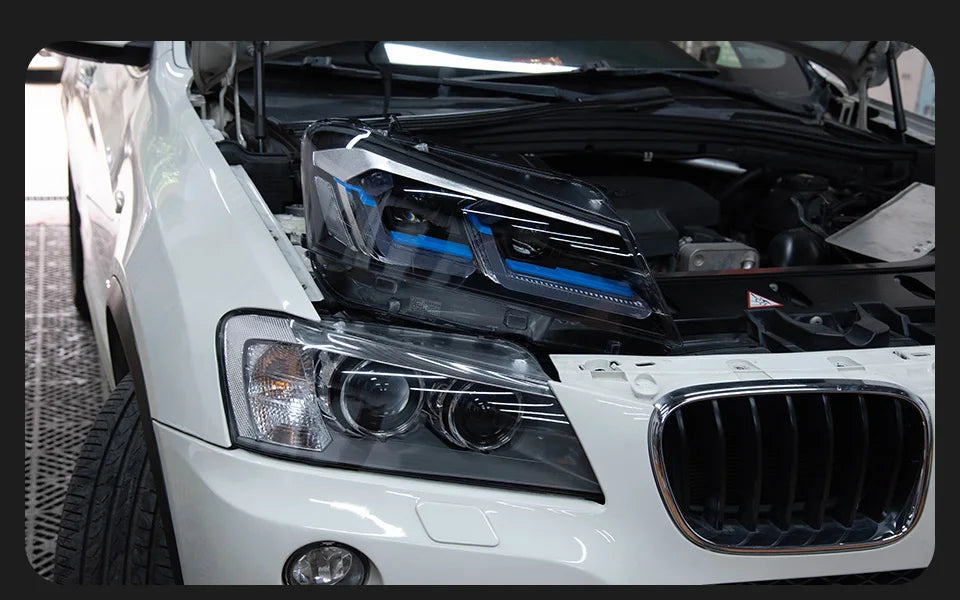 AKD Head Lamp for BMW X3 F25  LED Headlight 2010-2013 Headlights X3 DRL Turn Signal High Beam Angel Eye Projector Lens