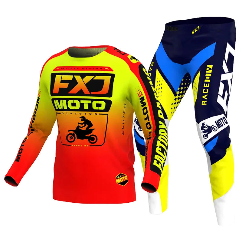 Motocross Jersey Pant white Mens Women pink black Combo racing suit Off-road MX DH BMX ATV MTB Enduro Motorcycle mountain
