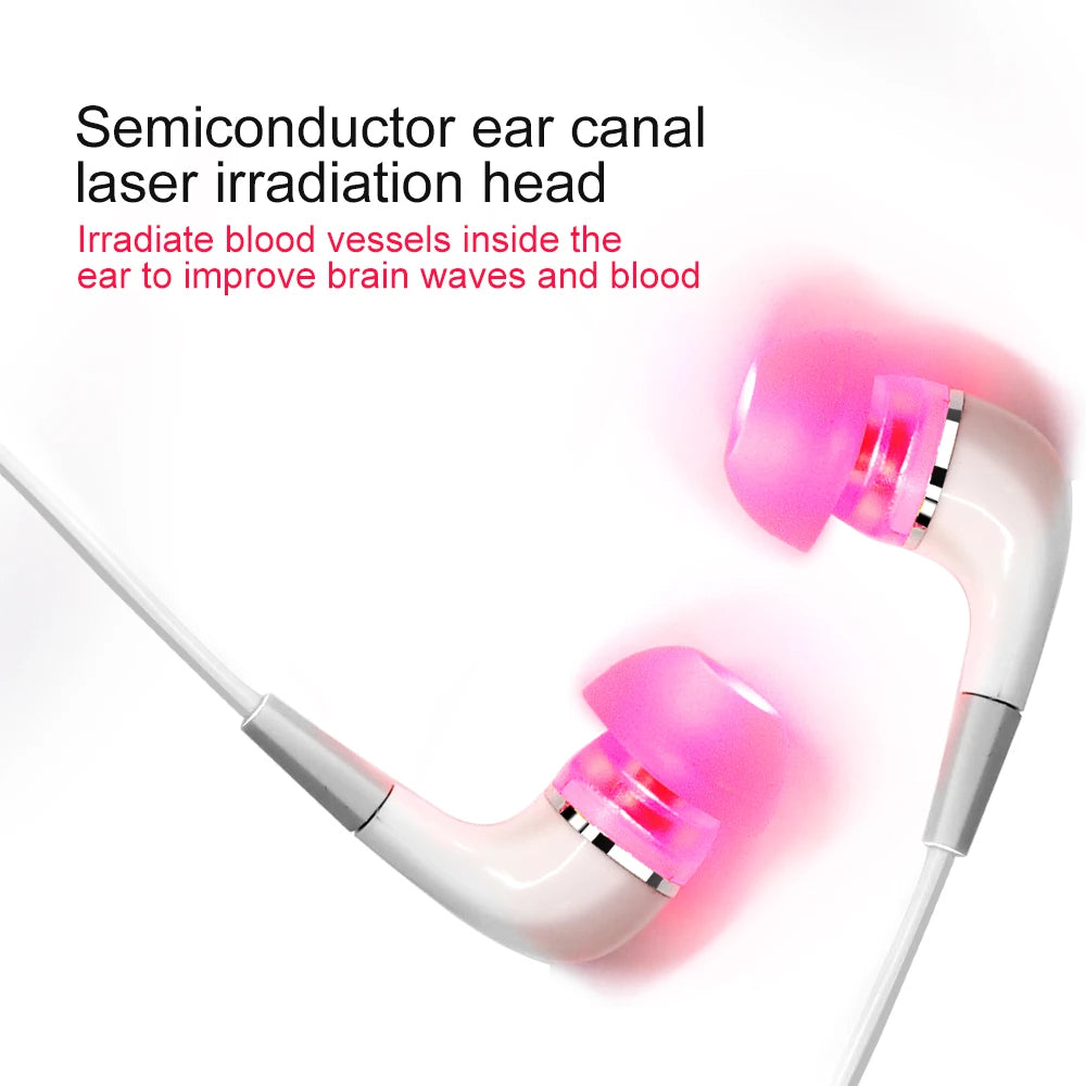 650nm LLLT Laser Therapy Rhinitis Sinusitis Tinnitus Ear Irradiation Laser Physiotherapy Earplug Otitis Media Deafness Treatment