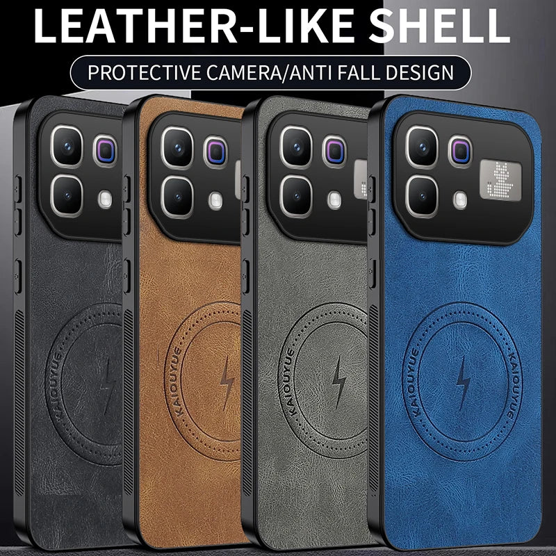 For Infinix Note 60 Pro 5G Case for Magsafe Luxury Sheep Skin Magnetic Matte Cover for Infinix Note60 Anti-drop Bumper Shell