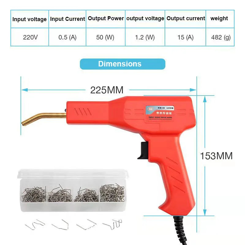 2024 Hot Stapler Plastic Welding Machine Bumper Repair Kit Soldering Iron For Plastic Repair Car Bumper Repair Welding Gun