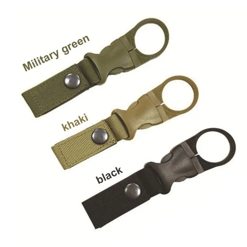 Outdoor Waterbottle buckle hook Nylon Webbing Buckle Hook Climb Carabiner Belt Backpack Hanger Camp Water Bottle Holder Clip