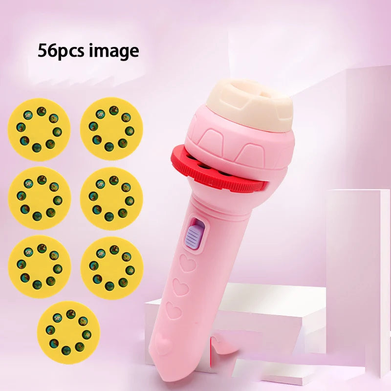 Flashlight Projector Torch Lamp Toy Cute Cartoon Creativity Toy Torch Lamp Flashlight Projector Toy Baby Sleeping Story Book ﻿