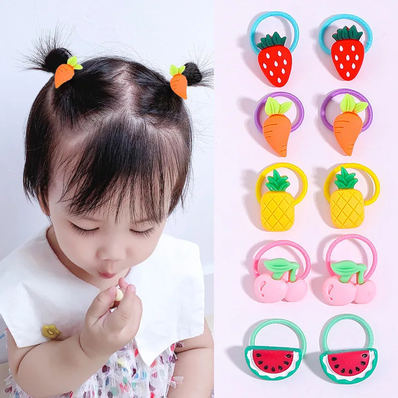 Children's Rubber Bands Do Not Harm Hair Girl Headbands Korean Baby Accessories Rings Tie Rubber Bands Little Girl Headbands