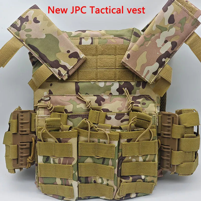 New Tactical Vest JPC Quick Release Buckle Triple Magazine Pouch Hunting Carrier Airsoft Accessory MOLLE Army CS Game Vest Gear