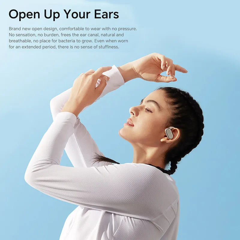 HONOR CHOICE Open-Ear True Wireless Earbuds Open Ear TWS Headphones IP54 10-hour Playtime Immersive Sound Bluetooth 5.3