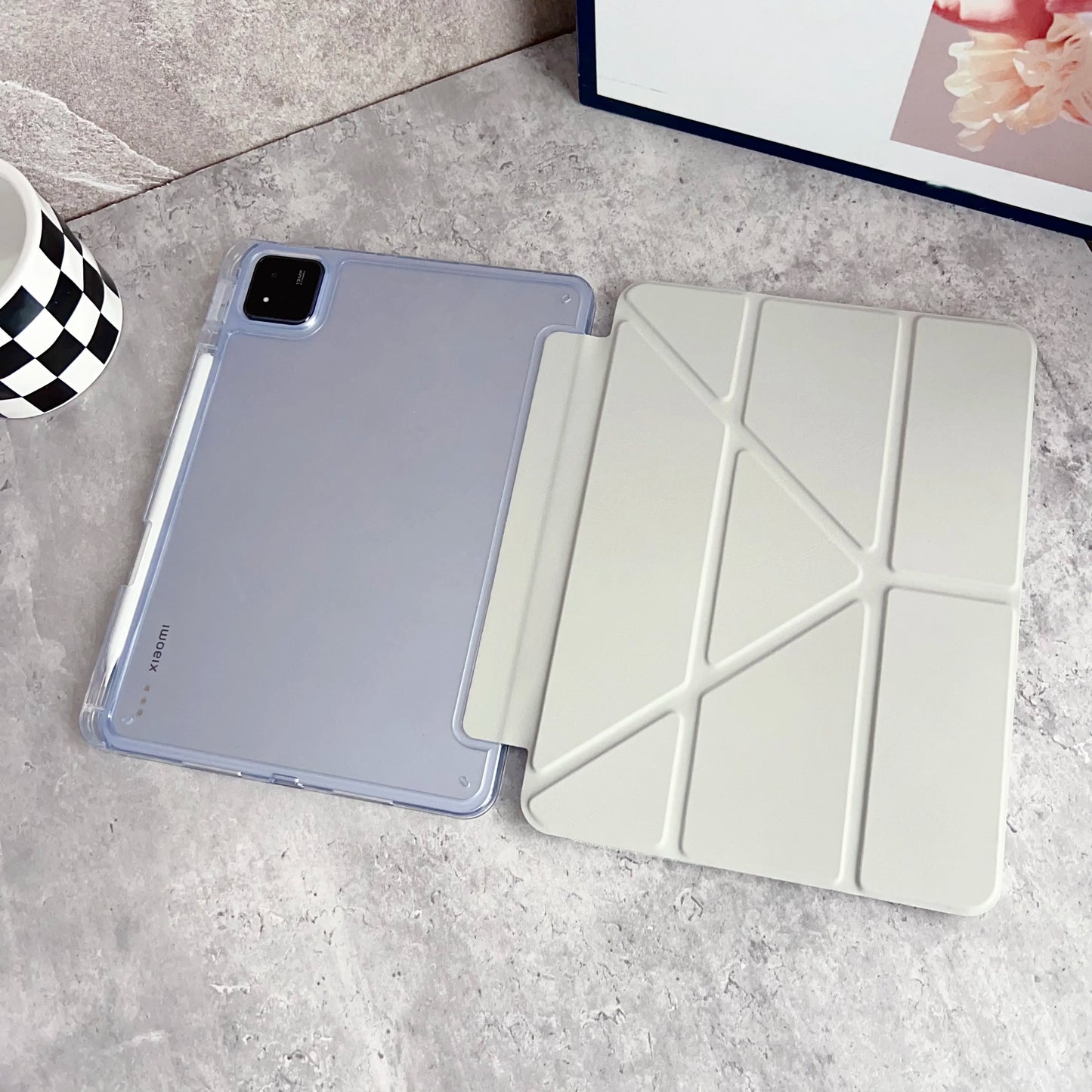 For Xiaomi Mi Pad 8 7 6 Pro 11.2 Case Redmi pad SE 11 2 K Pad 8.8 Auto Wake up & Sleep Silicone Cover Y-Fold Support Charging