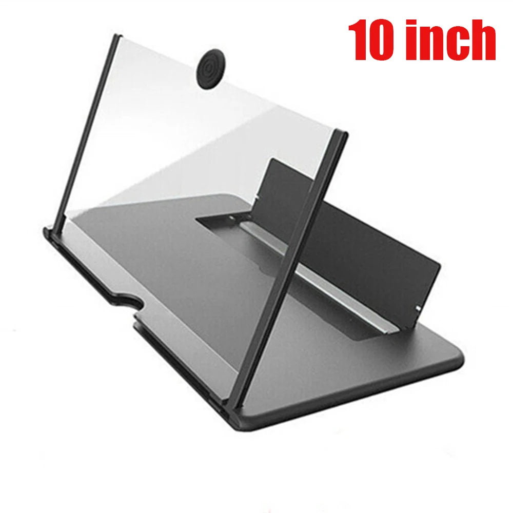 Portable 12 Inch Phone Large Screen Amplifier 3D Magnifying Glass Holder HD Mobile Phone Screen Video Magnifier Screen Bracket