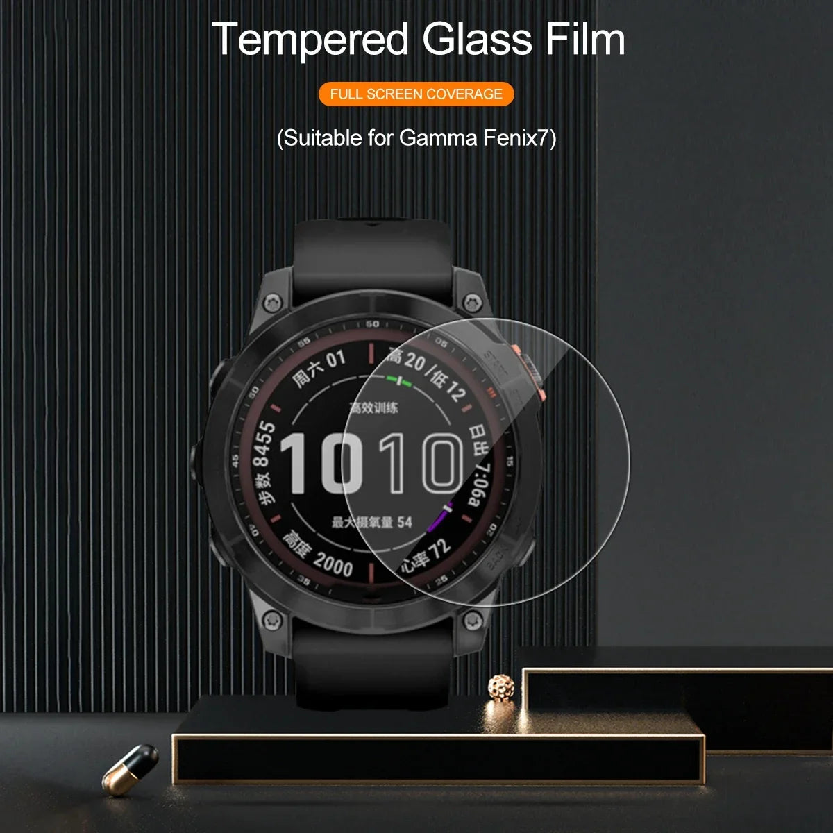 9H Premium Tempered Glass For Garmin Fenix 7 7S 7X 6 6S 6X Pro 5S 5 SmartWatch Screen Protector HD Film For Fenix 7 7S 7X Glass