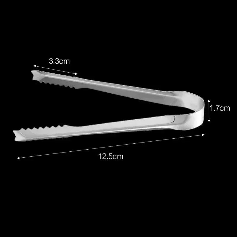 Stainless Steel Ice Tongs Bread Cake Clamps Salad Coffee Sugar Cubes Clips for Restaurant Bar Party Serving Tongs Kitchen Tools