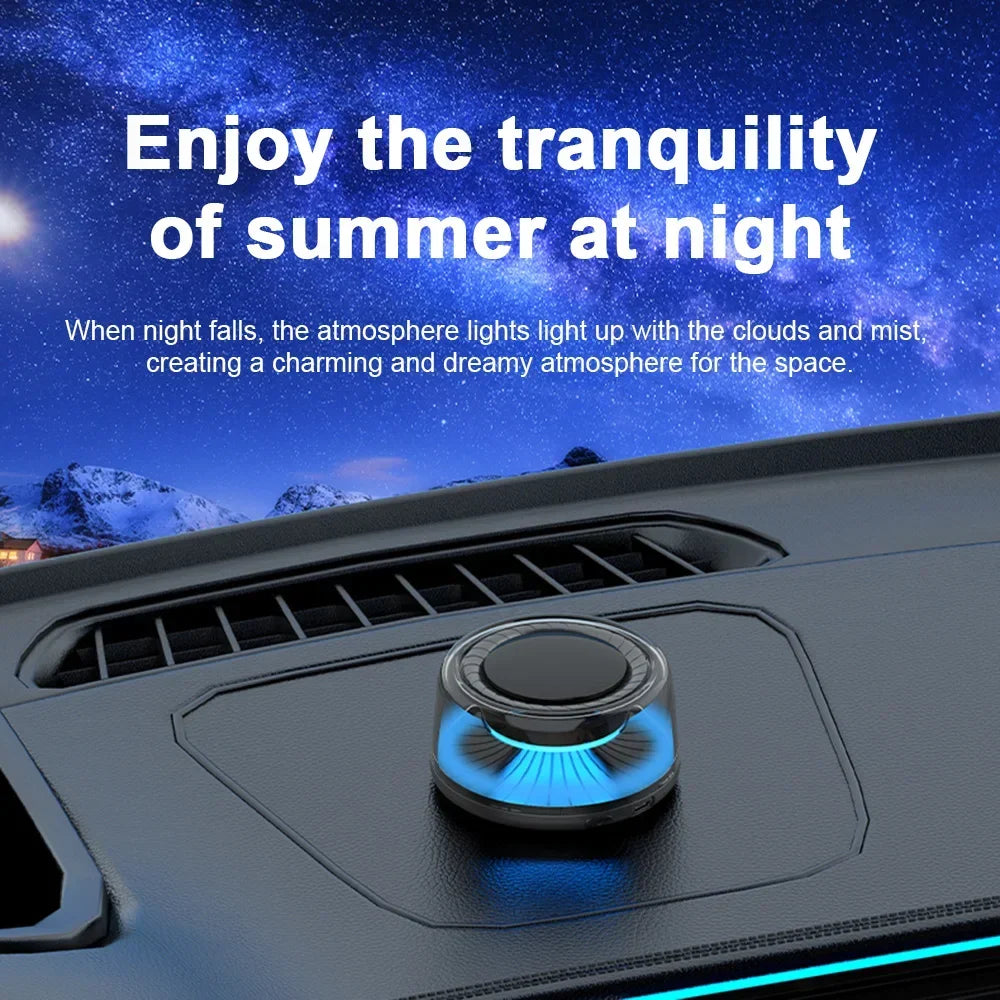 Car Air Freshener Electric Auto Aroma Diffuser Auto on/Off Essential Oil Diffuser Adjustable Intensity Aromatherapy Diffuser