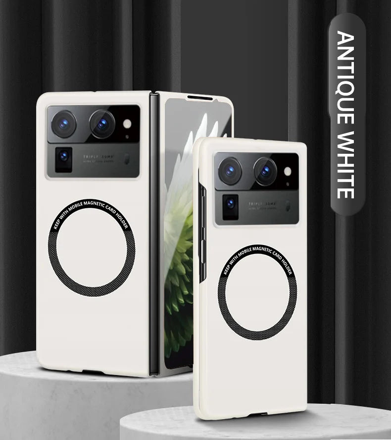 For Tecno Phantom V Fold 2 Luxury magnetic wireless phone case Skin-friendly Mobile cover Non-Slip Shockproof Bumper Funda