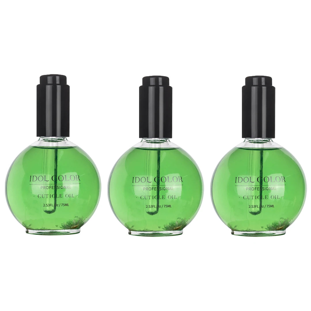 IDOL COLOR Cuticle Oil, 2.56 FL Oz, Repairs and Restores Cuticles - Organic Spa Treatment - For Stronger, Healthier Nails