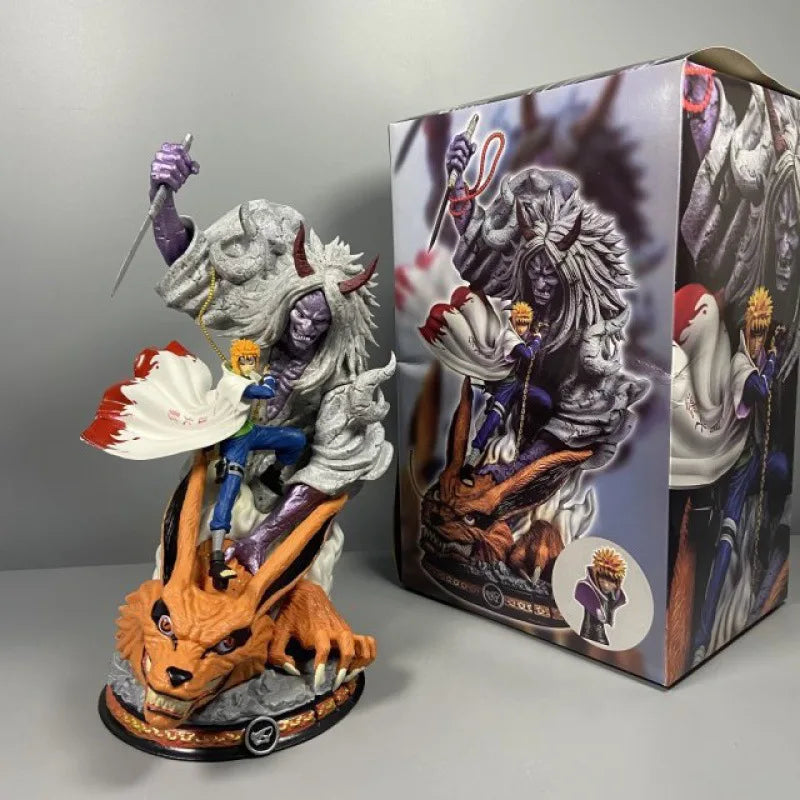 Naruto 29cm Action Figure Namikaze Minato Figurine Statue Yondaime Hokage Anime Statue Model Pvc Model Collection Doll Toys Gift