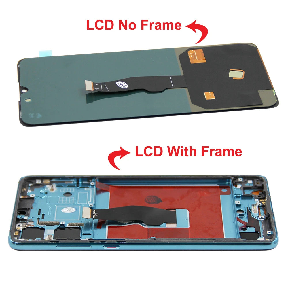 6.1'' Super AMOLED Display For HUAWEI P30 LCD Display Touch Screen Digitizer Assembly For Huawei P30 ELE-L29 L09 AL00 TL00 L04