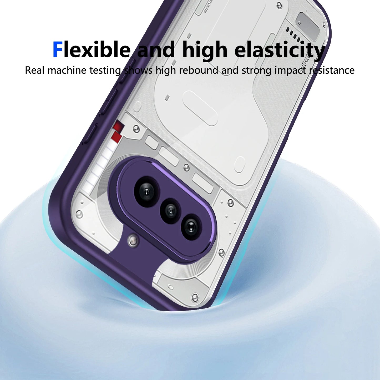 Nothing Phone 4A Case Plating Silicone Bumper Shockproof Clear Back Cover Hard Phone Case for Nothing Phone 4A Phone4A 2026 A069