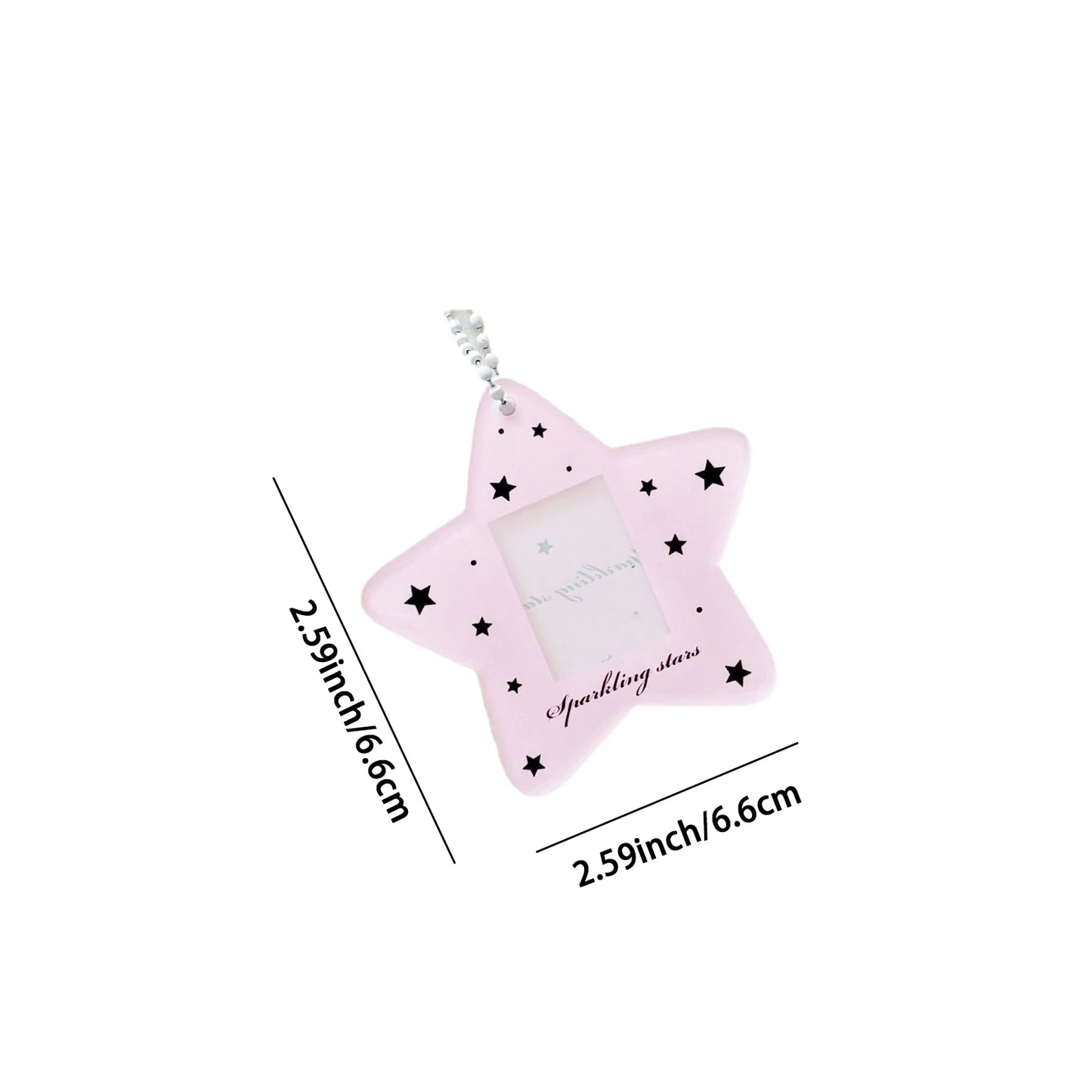 Star one inch certificate photo acrylic star follower small card card sleeve card brick card sleeve