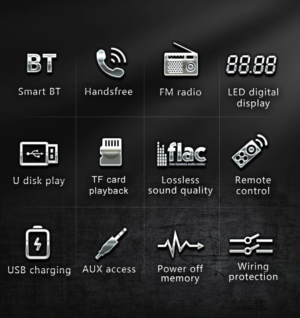 Car Radio Stereo Player Digital Bluetooth MP3 Player JSD-530 520 60Wx4 FM Audio Stereo Music USB/SD with In Dash AUX Input