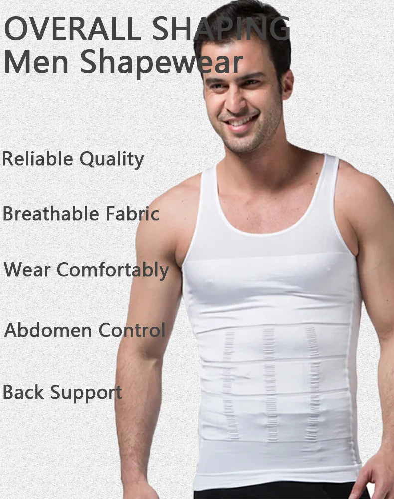 YBFDO Men Shapewear Undershirt Slimming Belly Shapewear Tummy Control Undershirt Body Shaper Waist Corset Tank Tops Underwear