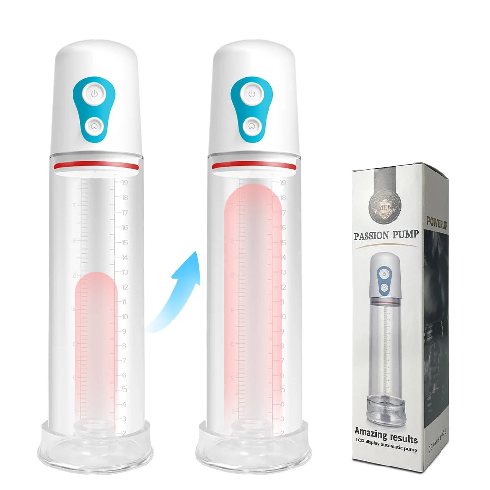 Sex Toys Electric Penis Pump Penis Enlarger Vacuum Pump for Men Adult Male Masturbator Penile Bigger Trainer Penis Enlargement