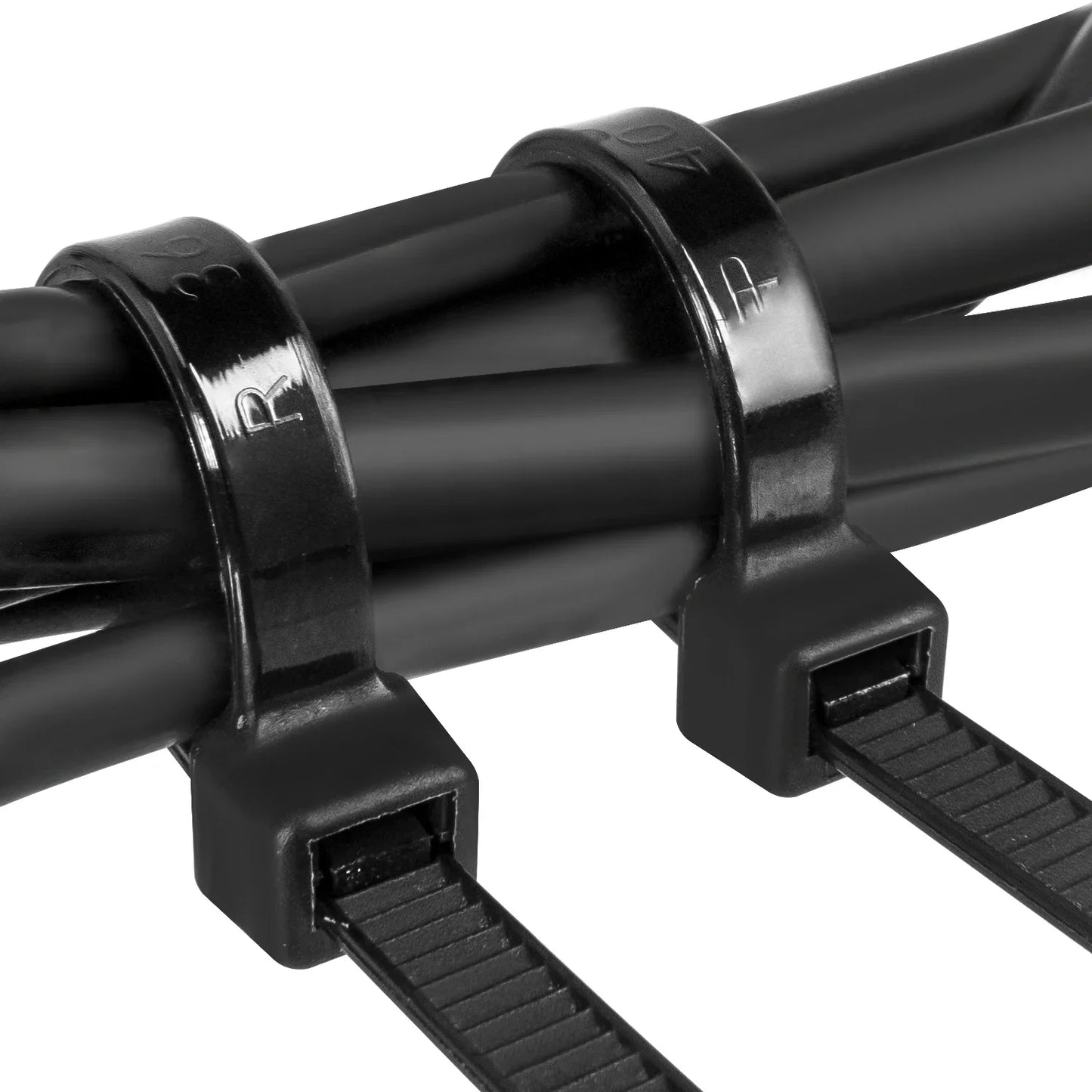 100 Pieces Nylon Self-Locking Ties Bundling Tape Black Durable Anti-Corrosion and Anti-Freeze High Toughness Bundling Rope Ties