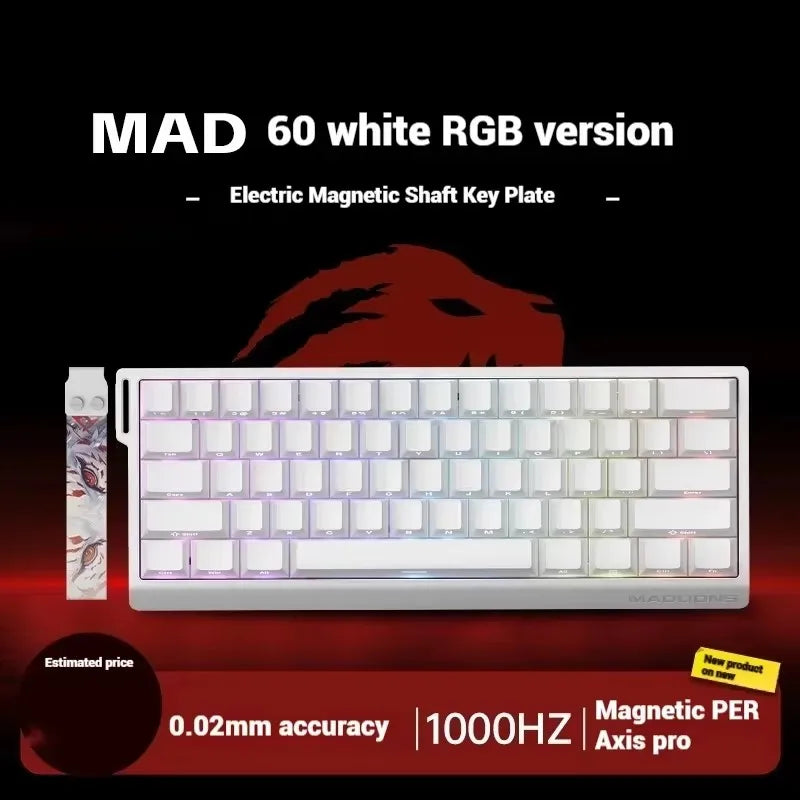 Madcatz Mad60 Mad68 HE 8k Mechanical Keyboard Magnetic Switch Wired 60% 68% Gaming Keyboards Rapid Trigger Customs Keyboards