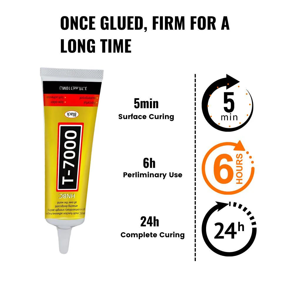 1pcs 15/25/50/110ML T7000 Black Cellphone Tablet Repair Battery Cover LCD Frame Adhesive T-7000 Electronic Components Glue