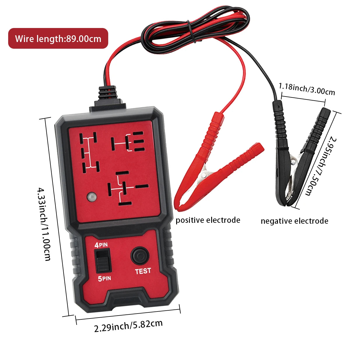 Universal 12V Led Light Indicator Car Battery Detector |   Automotive Electronic Relay Tester, Automotive Relay Tester, Battery Not Included