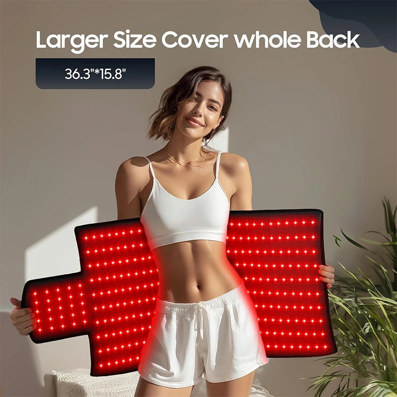 Red Infrared Light Therapy Pad skincare 325PCS 3 in1 LEDs far infrared Waist Back Shoulder Muscle Pain Yoga mat Relief Relax