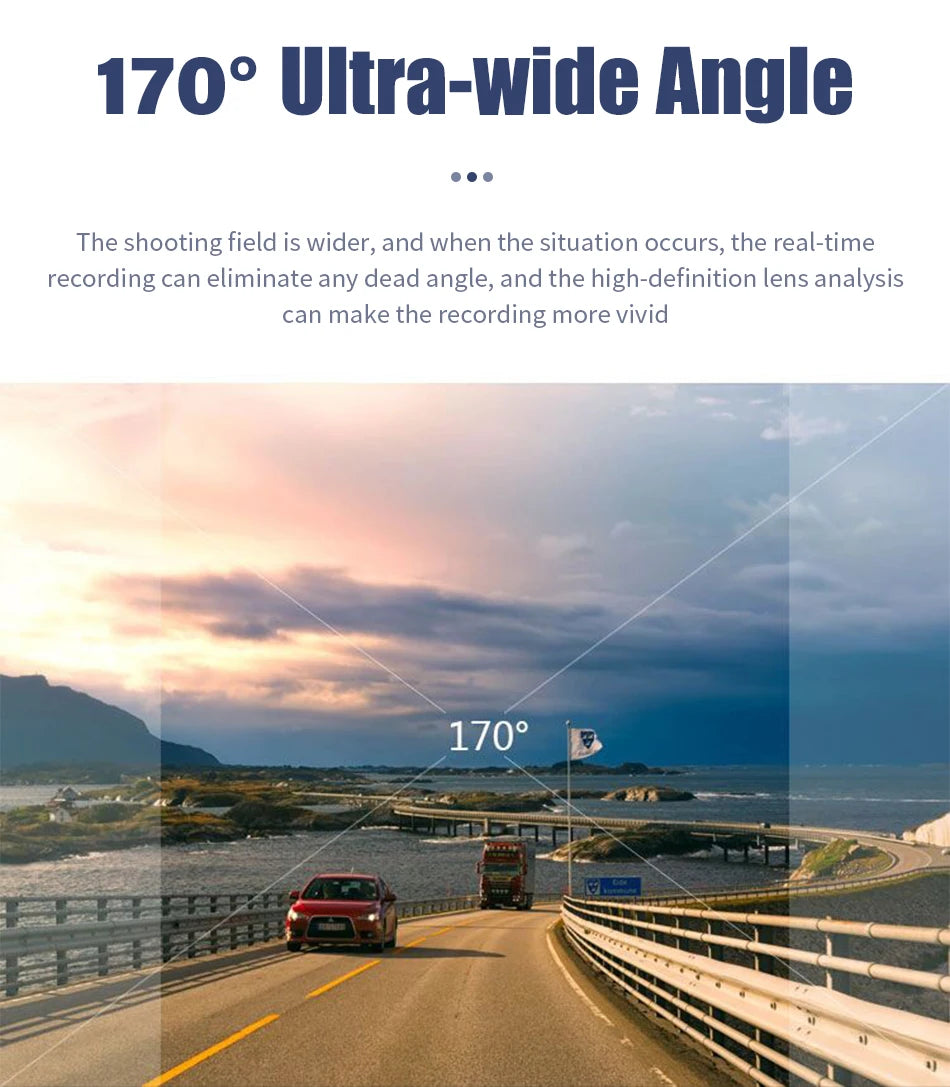 JMCQ USB ADAS Car DVR Dash For Android Auto Multimedia Player Front & Rear Dual Camera Loop Recording Motion Detection Cameras