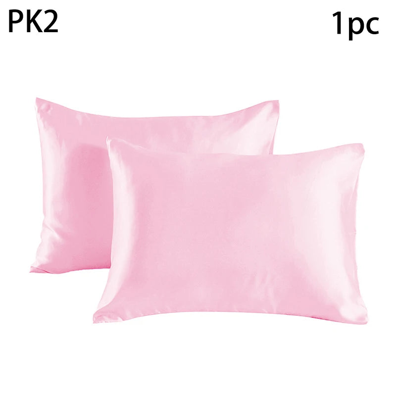 Simulated Silk Pillowcases Silky Satin Hair Beauty Pillow Cases Comfortable Pillow Case Home Bedding Pillow Cases Cover